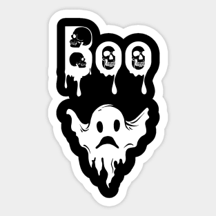 boo ghost | scary ghost for halloween | gift for kids and adults Sticker